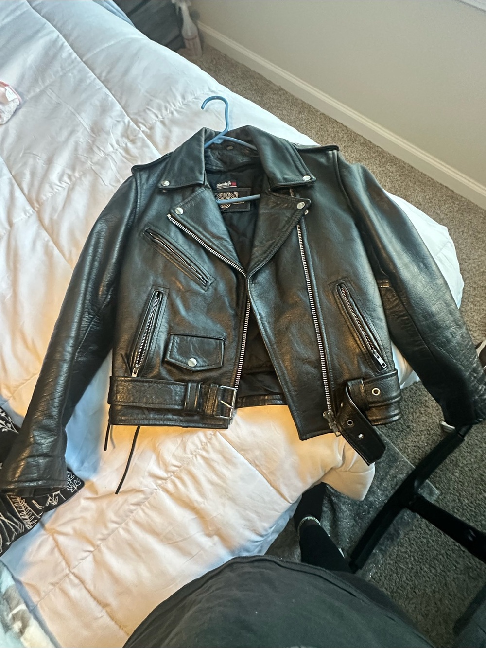 Vintage men’s biker jacket - leather gallery